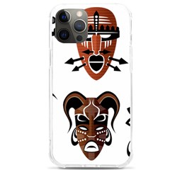 Tribal-masks-african-culture-set Iphone 12 Pro Max Tpu Uv Print Case by 99art