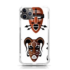 Tribal-masks-african-culture-set Iphone 11 Pro 5 8 Inch Tpu Uv Print Case by 99art