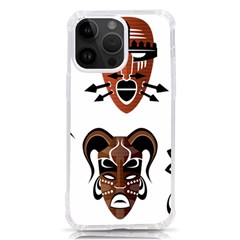 Tribal-masks-african-culture-set Iphone 14 Pro Max Tpu Uv Print Case by 99art