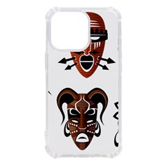 Tribal-masks-african-culture-set Iphone 13 Pro Tpu Uv Print Case by 99art