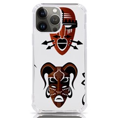 Tribal-masks-african-culture-set Iphone 13 Pro Max Tpu Uv Print Case by 99art