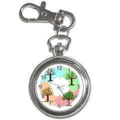 Seasons-of-the-year-year-tree Key Chain Watches by 99art