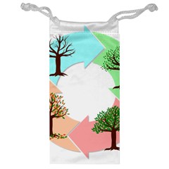 Seasons-of-the-year-year-tree Jewelry Bag by 99art