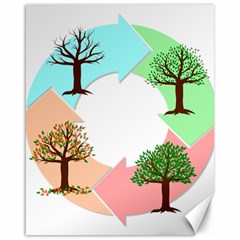 Seasons-of-the-year-year-tree Canvas 16  X 20  by 99art