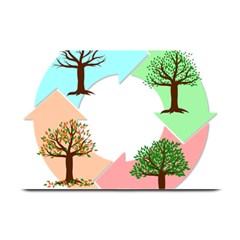 Seasons-of-the-year-year-tree Plate Mats by 99art