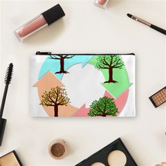 Seasons-of-the-year-year-tree Cosmetic Bag (small) by 99art