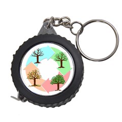 Seasons-of-the-year-year-tree Measuring Tape by 99art