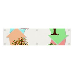 Seasons-of-the-year-year-tree Banner And Sign 4  X 1  by 99art