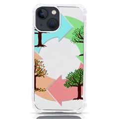 Seasons-of-the-year-year-tree Iphone 13 Mini Tpu Uv Print Case by 99art