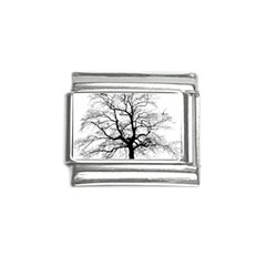 Tree-silhouette-winter-plant Italian Charm (9mm) by 99art