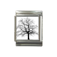 Tree-silhouette-winter-plant Italian Charm (13mm) by 99art