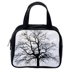 Tree-silhouette-winter-plant Classic Handbag (one Side) by 99art