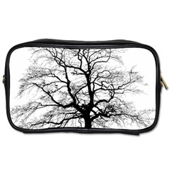 Tree-silhouette-winter-plant Toiletries Bag (two Sides) by 99art