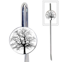 Tree-silhouette-winter-plant Book Mark by 99art