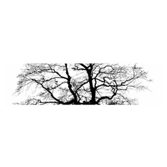 Tree-silhouette-winter-plant Oblong Satin Scarf (16  X 60 ) by 99art