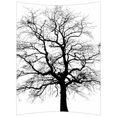 Tree-silhouette-winter-plant Back Support Cushion by 99art