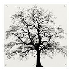 Tree-silhouette-winter-plant Banner And Sign 3  X 3 