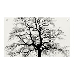 Tree-silhouette-winter-plant Banner And Sign 5  X 3 