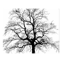 Tree-silhouette-winter-plant Premium Plush Fleece Blanket (large)