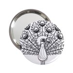 Peacock-plumage-display-bird 2.25  Handbag Mirrors Front