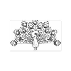 Peacock-plumage-display-bird Sticker Rectangular (10 Pack)