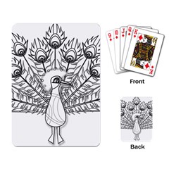 Peacock-plumage-display-bird Playing Cards Single Design (rectangle)