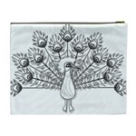 Peacock-plumage-display-bird Cosmetic Bag (XL) Back