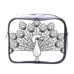 Peacock-plumage-display-bird Mini Toiletries Bag (one Side)