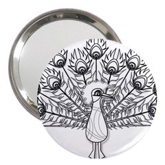 Peacock-plumage-display-bird 3  Handbag Mirrors