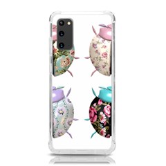 Ladybug-flower-pattern-shabby-chic Samsung Galaxy S20 6 2 Inch Tpu Uv Case by 99art