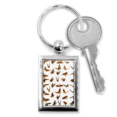 Butterfly Butterflies Insect Swarm Key Chain (rectangle) by 99art