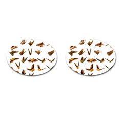 Butterfly Butterflies Insect Swarm Cufflinks (oval) by 99art