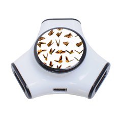 Butterfly Butterflies Insect Swarm 3-port Usb Hub by 99art