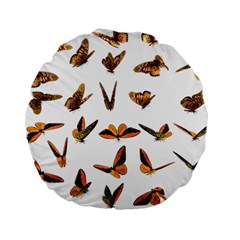 Butterfly Butterflies Insect Swarm Standard 15  Premium Round Cushions