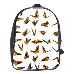 Butterfly Butterflies Insect Swarm School Bag (xl) by 99art