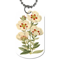 Nature-flower-leaf-plant-isolated Dog Tag (one Side) by 99art