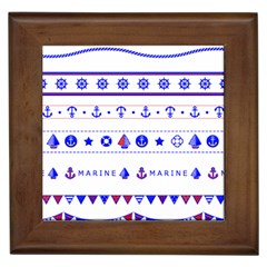 Marine Nautical Clip Art Framed Tile by 99art