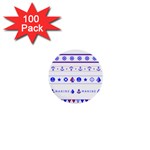 Marine Nautical Clip Art 1  Mini Buttons (100 pack)  Front