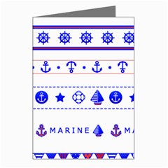 Marine Nautical Clip Art Greeting Cards (pkg Of 8)