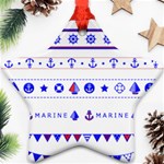 Marine Nautical Clip Art Star Ornament (Two Sides) Front