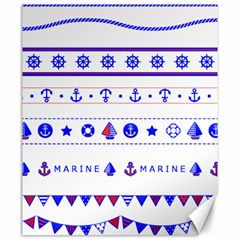 Marine Nautical Clip Art Canvas 20  X 24  by 99art