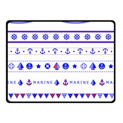 Marine Nautical Clip Art Fleece Blanket (small) by 99art