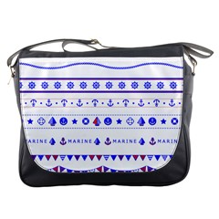 Marine Nautical Clip Art Messenger Bag by 99art