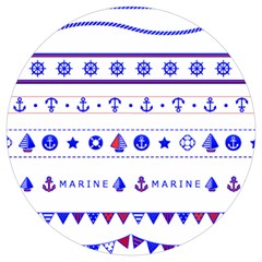 Marine Nautical Clip Art Round Trivet