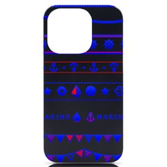 Marine Nautical Clip Art Iphone 14 Pro Black Uv Print Case by 99art