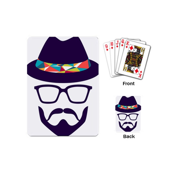 Party Hat Cartoon Playing Cards Single Design (Mini)