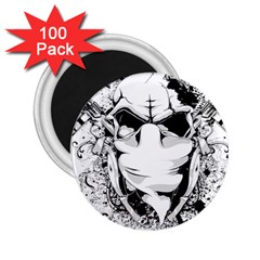 Graphic-design-vector-skull 2 25  Magnets (100 Pack)  by 99art