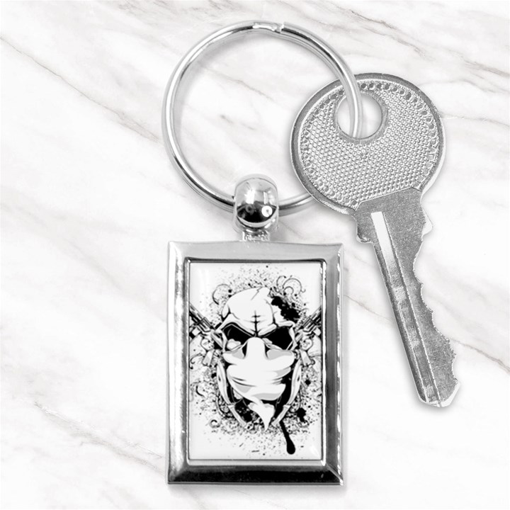 Graphic-design-vector-skull Key Chain (Rectangle)