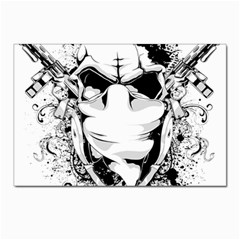 Graphic-design-vector-skull Postcard 4 x 6  (pkg Of 10) by 99art