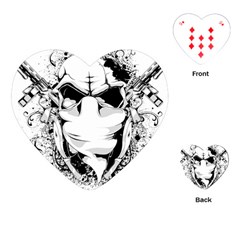 Graphic-design-vector-skull Playing Cards Single Design (heart)